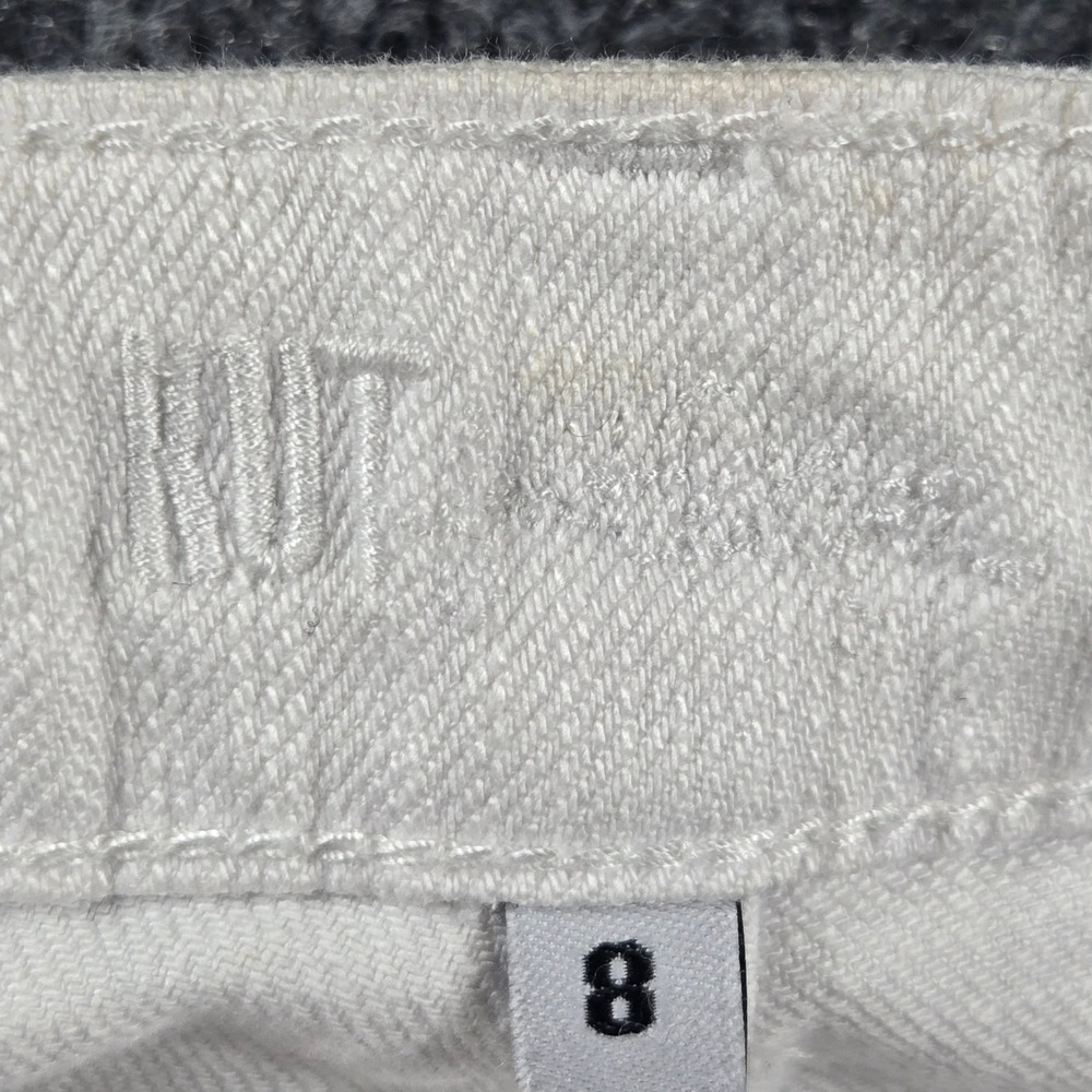 Kut from the Kloth Bermuda Shorts Womens 8 White Denim Mid Rise - Picture 10 of 14
